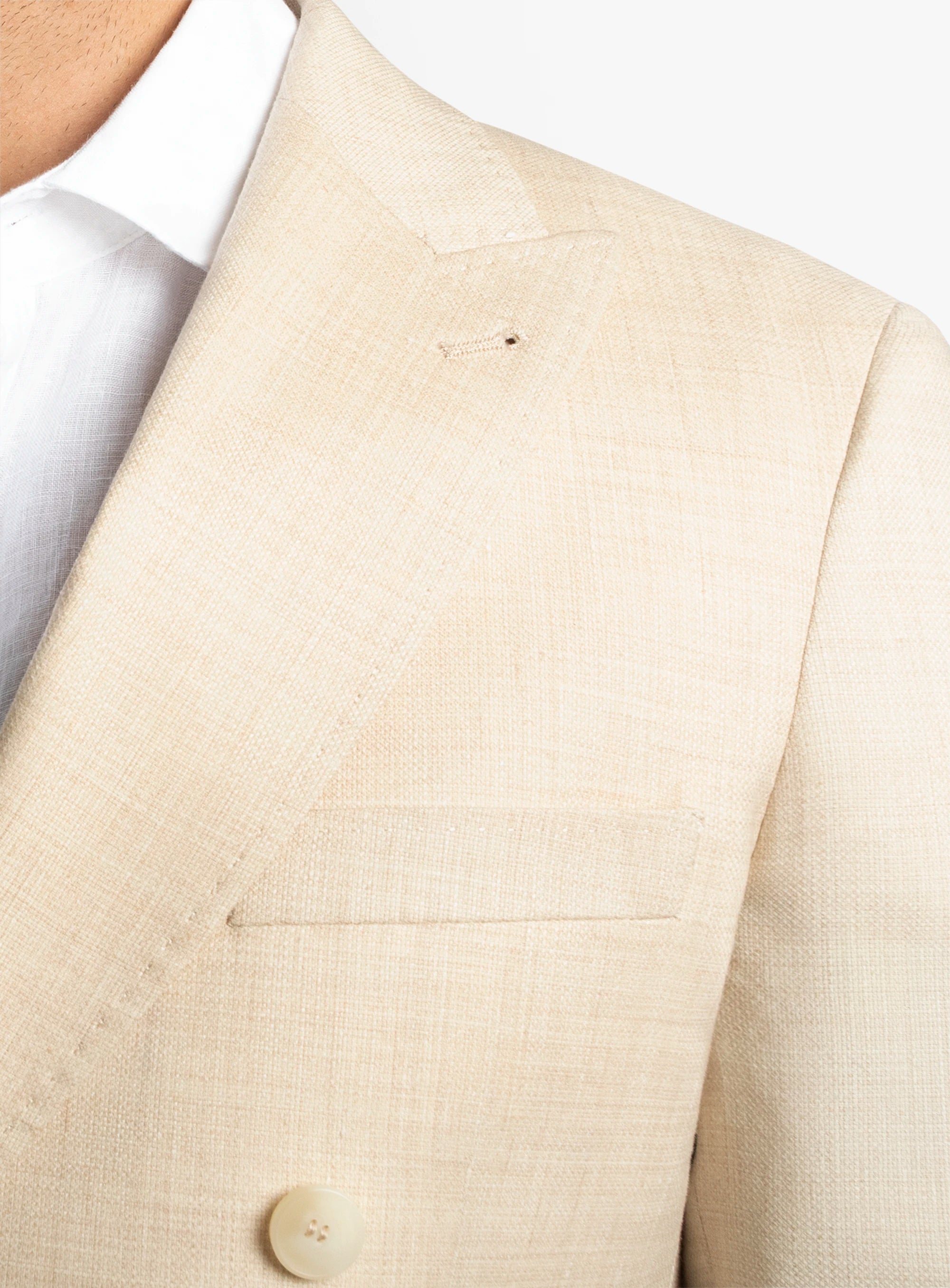 Tommaso Double Breasted Sand Jacket