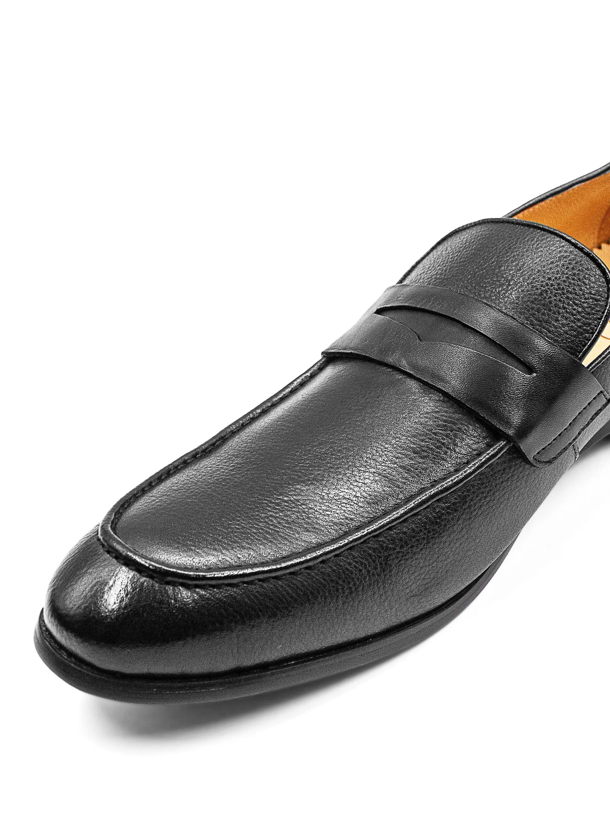 Albinoni Black Penny Loafer
