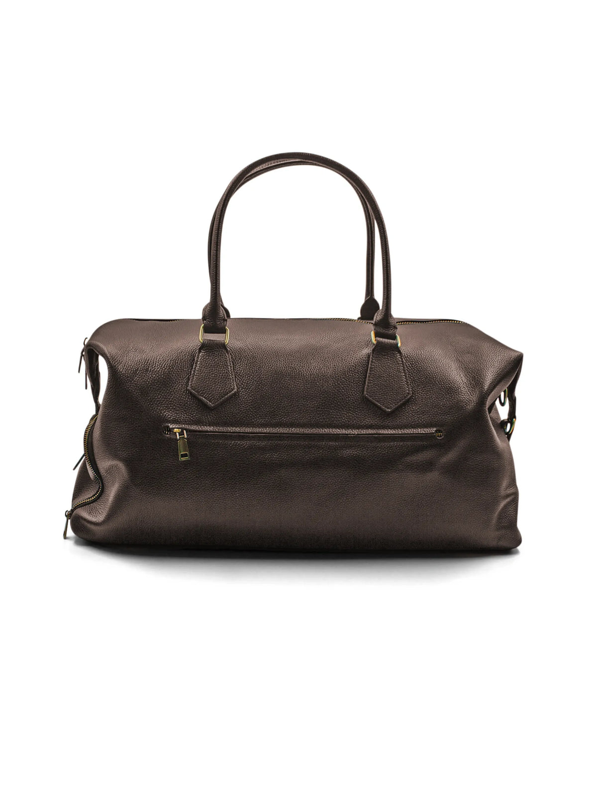 Alessio Brown Pebbled Leather Bag