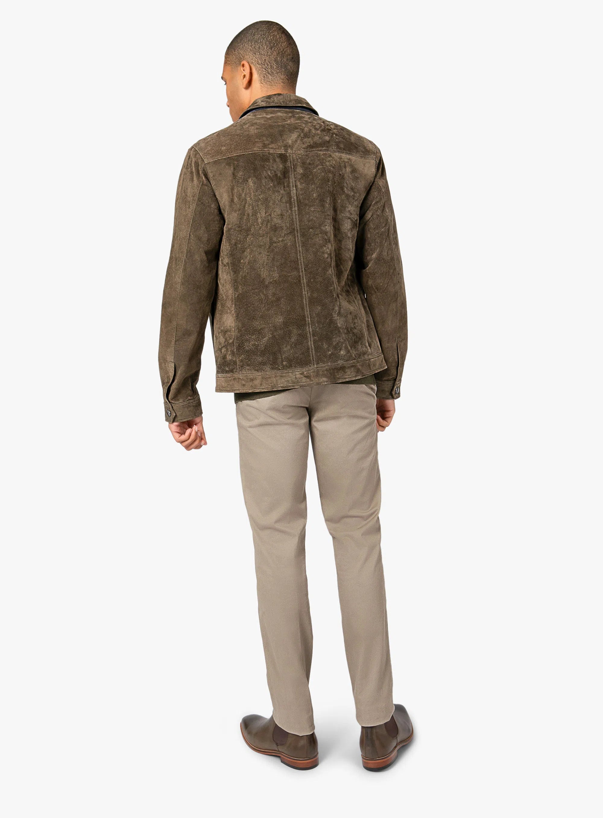 Brunico Classic Olive Suede Jacket