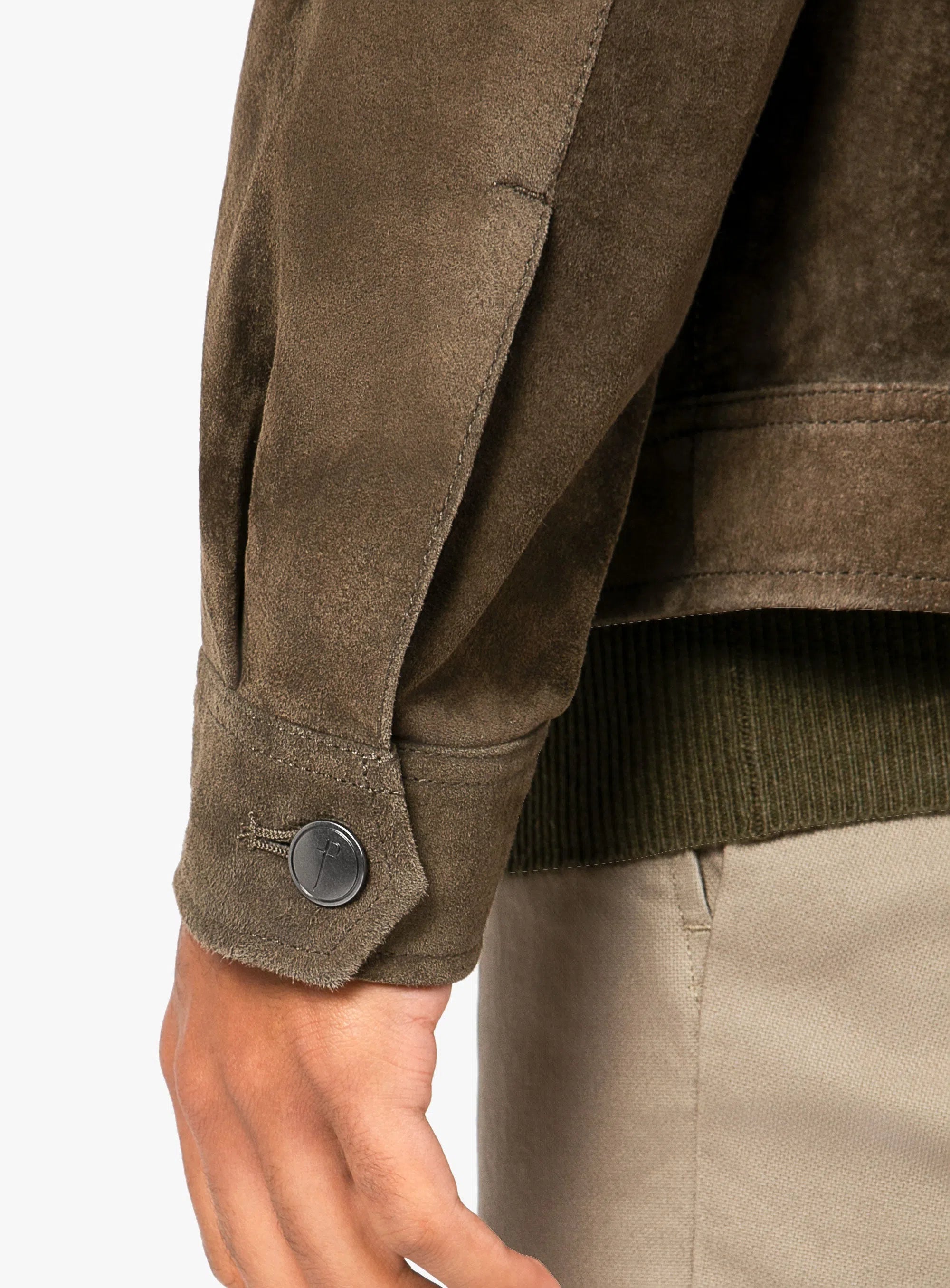 Brunico Classic Olive Suede Jacket