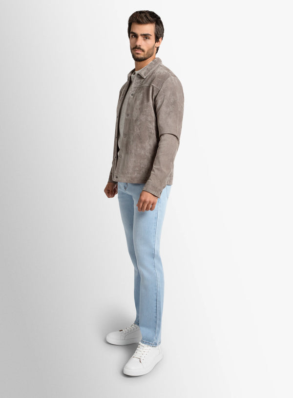 Brunico Classic Stone Suede Jacket