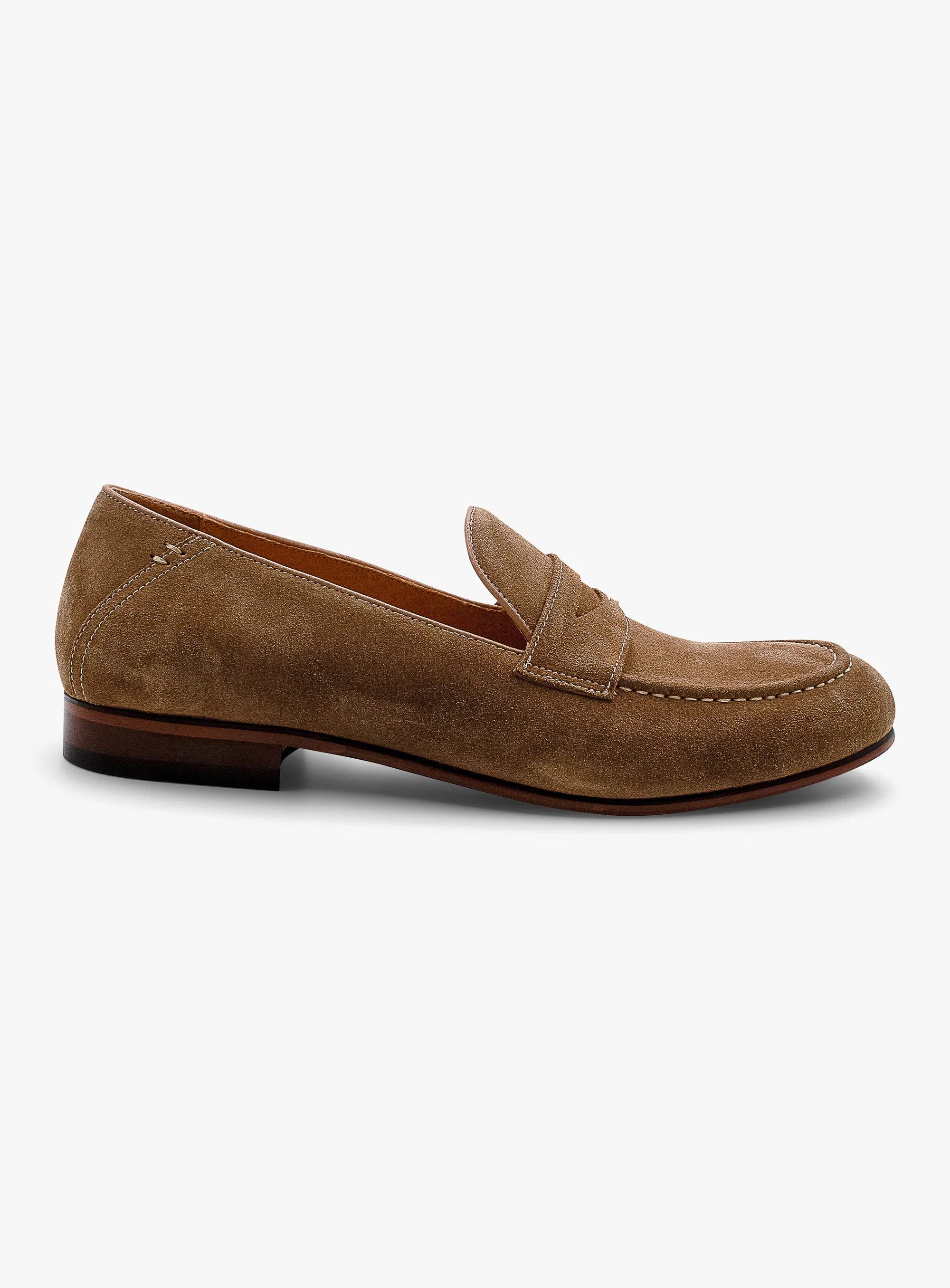 Caramel Suede Penny Loafer