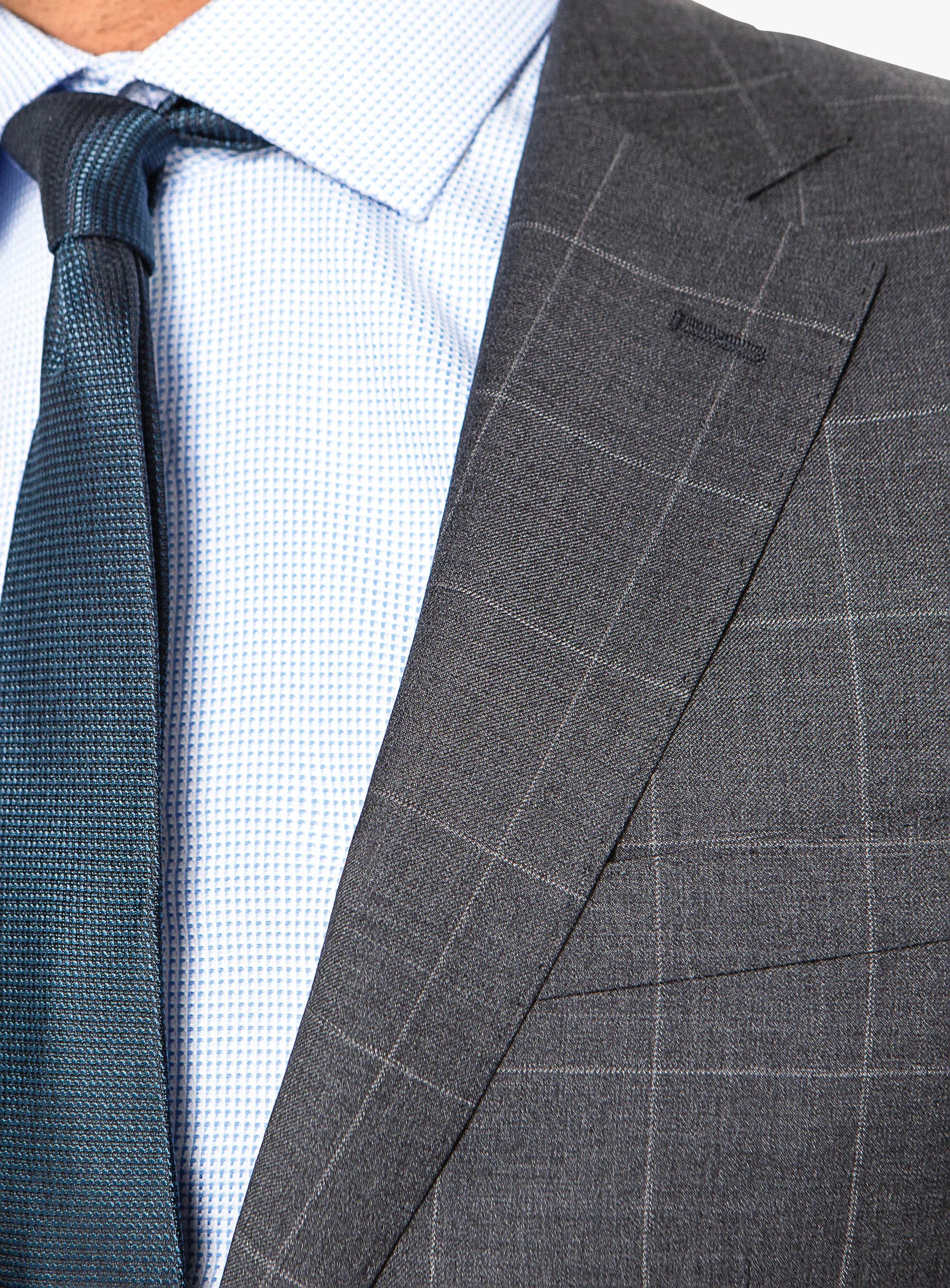 Cioran Overcheck Grey Suit