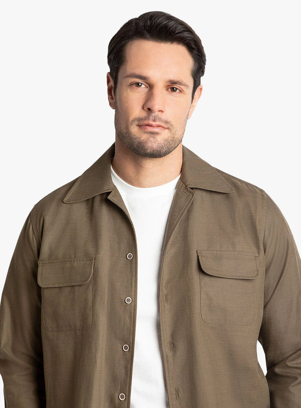 Cortana Olive Safari Style Shirt