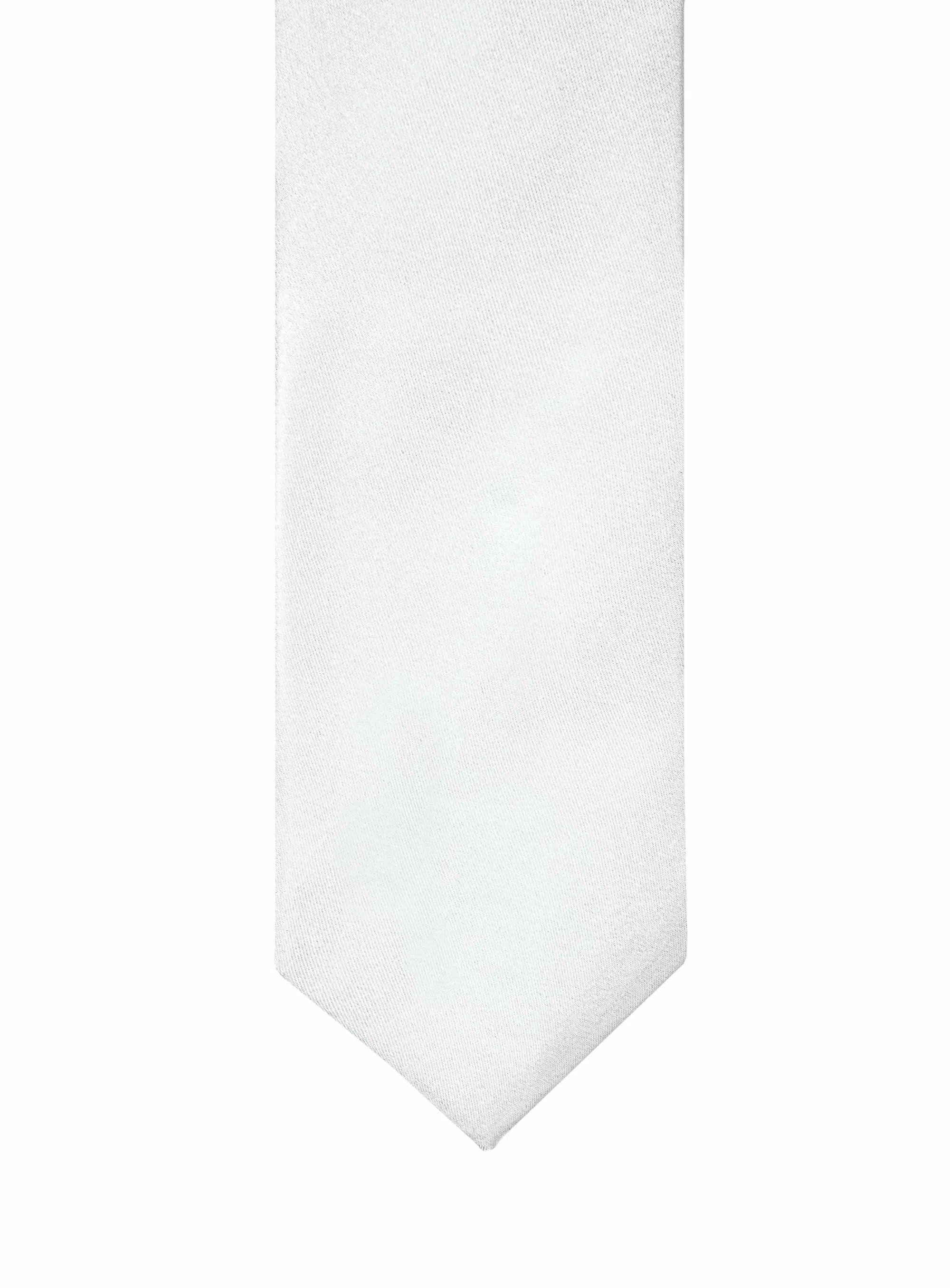 Essential White Silk Tie