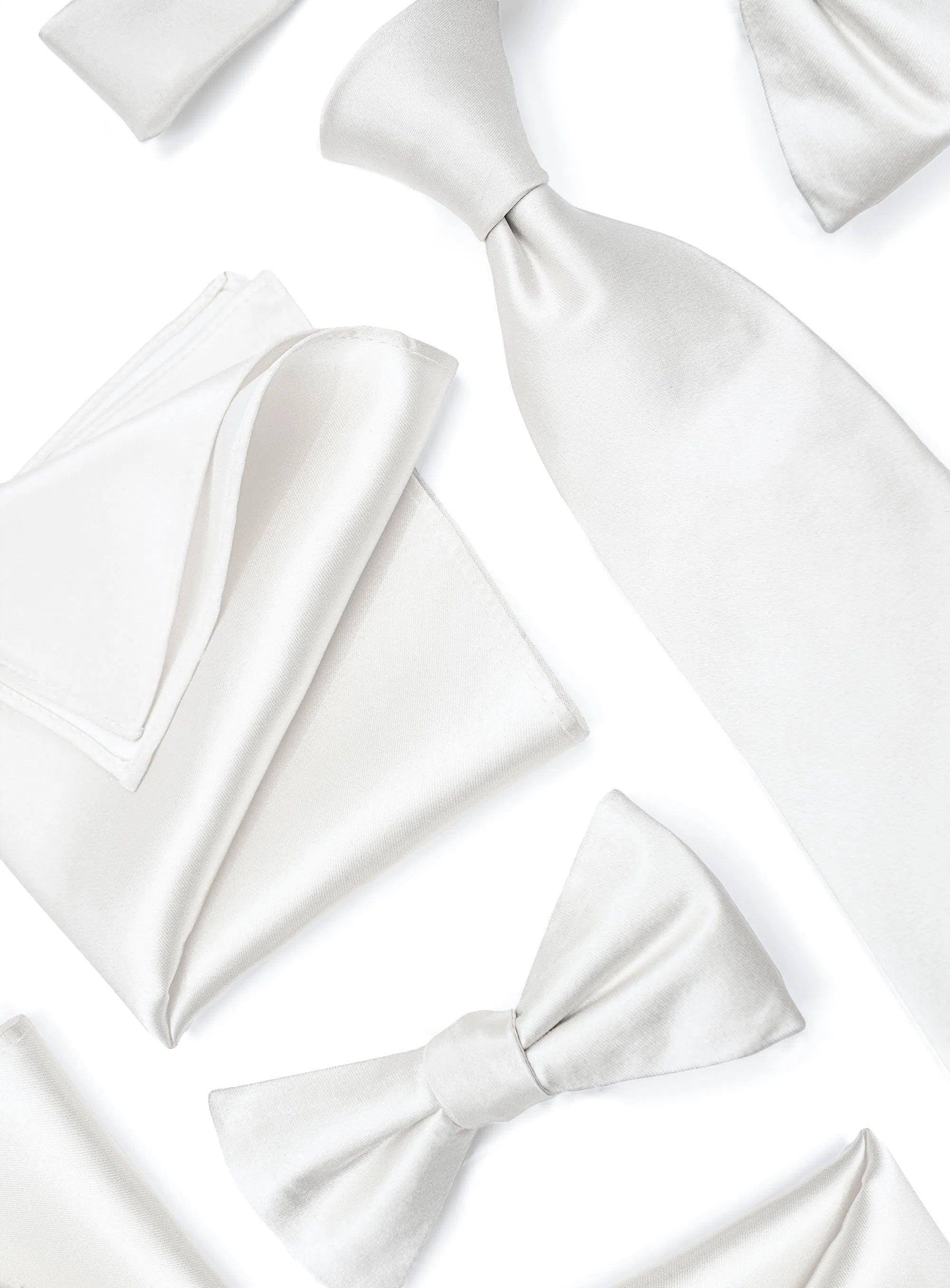 Essential White Silk Tie
