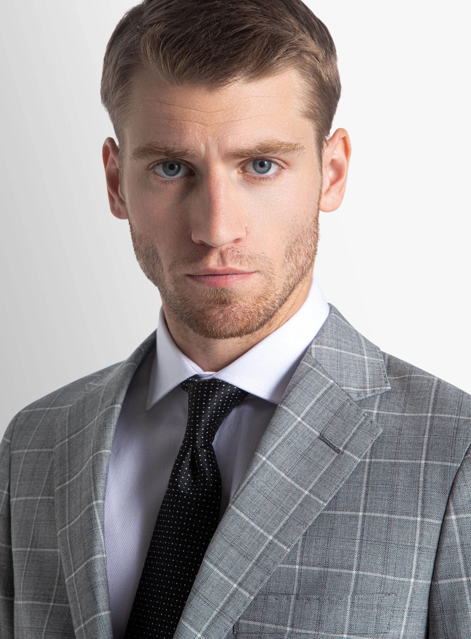 Giacomo Grey Plaid Suit
