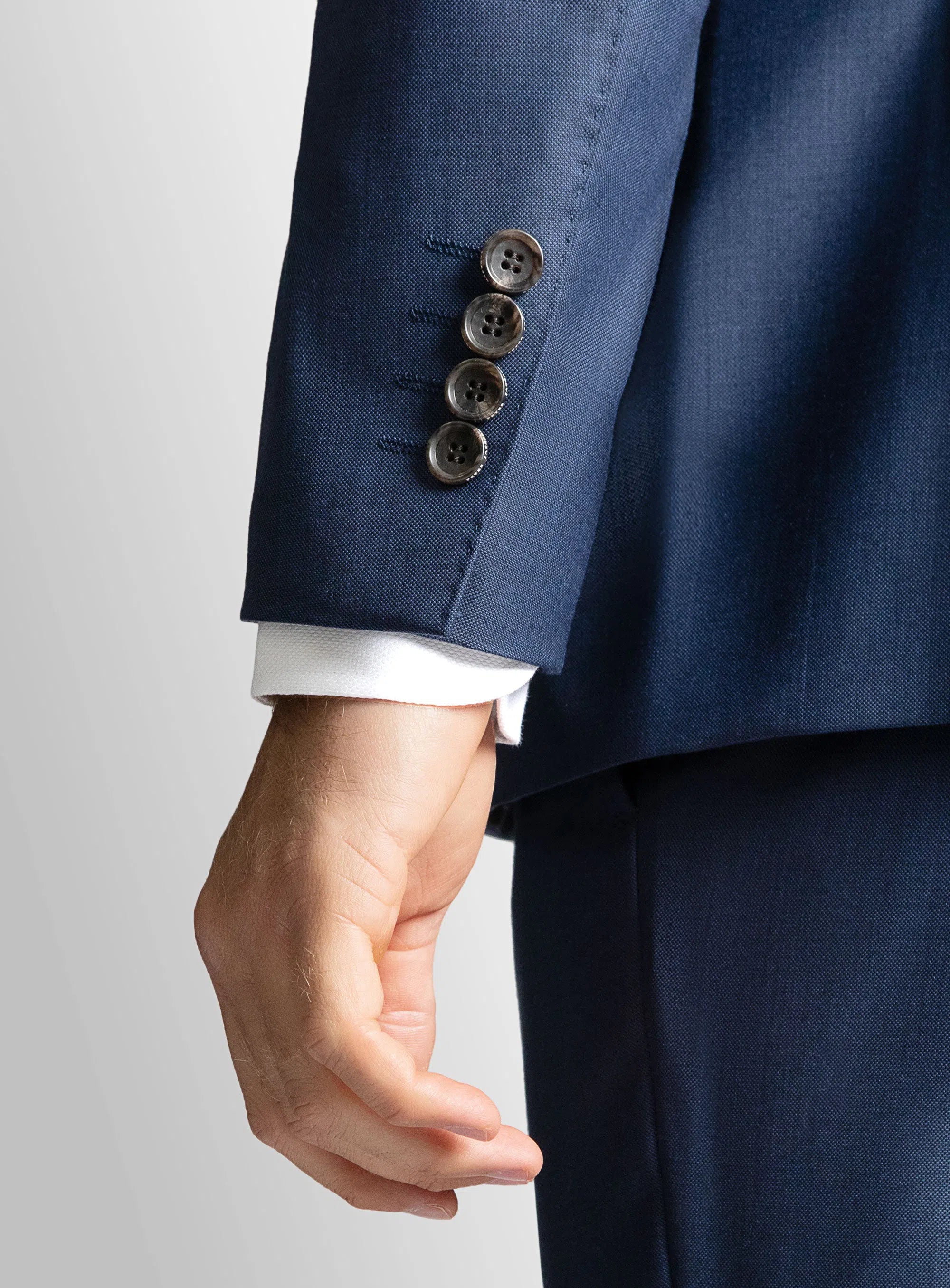 Madrid Blue Sharkskin Jacket