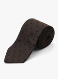 Bottinelli Herringbone Chocolate Brown Tie