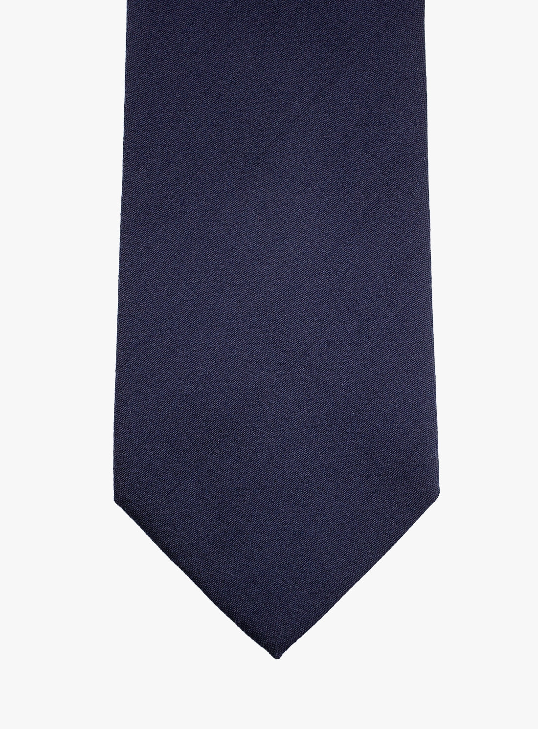 Navy blue tie on a white background