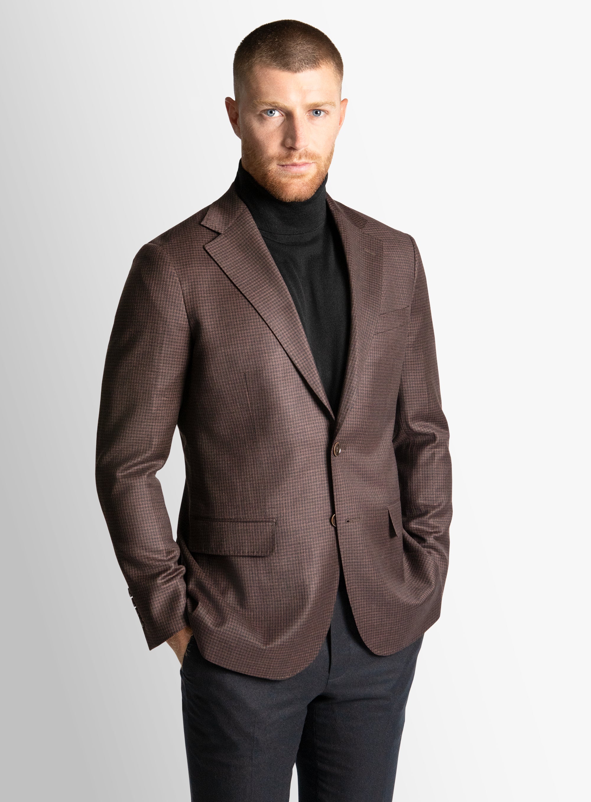 Vitale Puppytooth Chocolate Black Jacket