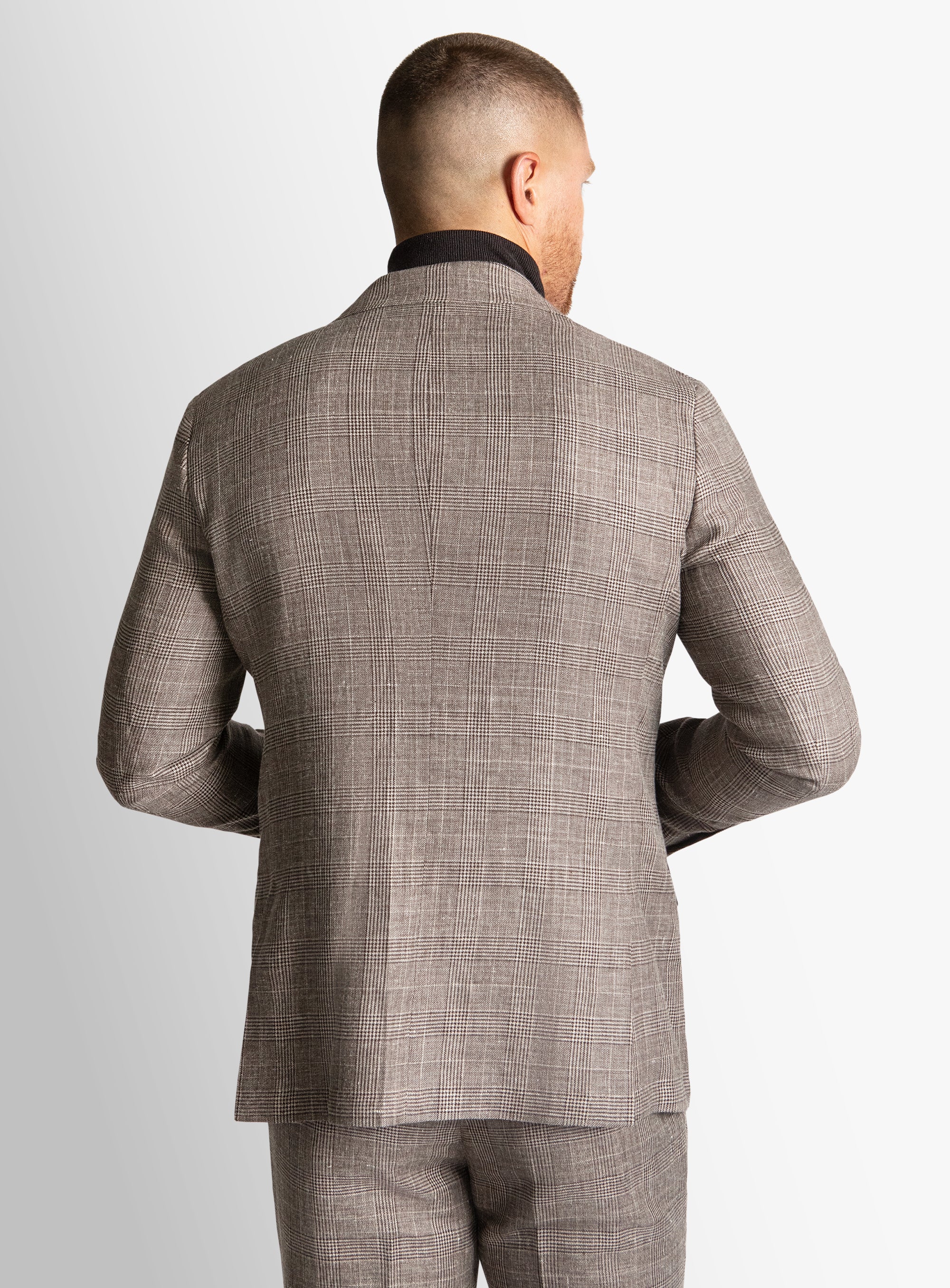 Portici Plaid Chocolate Jacket