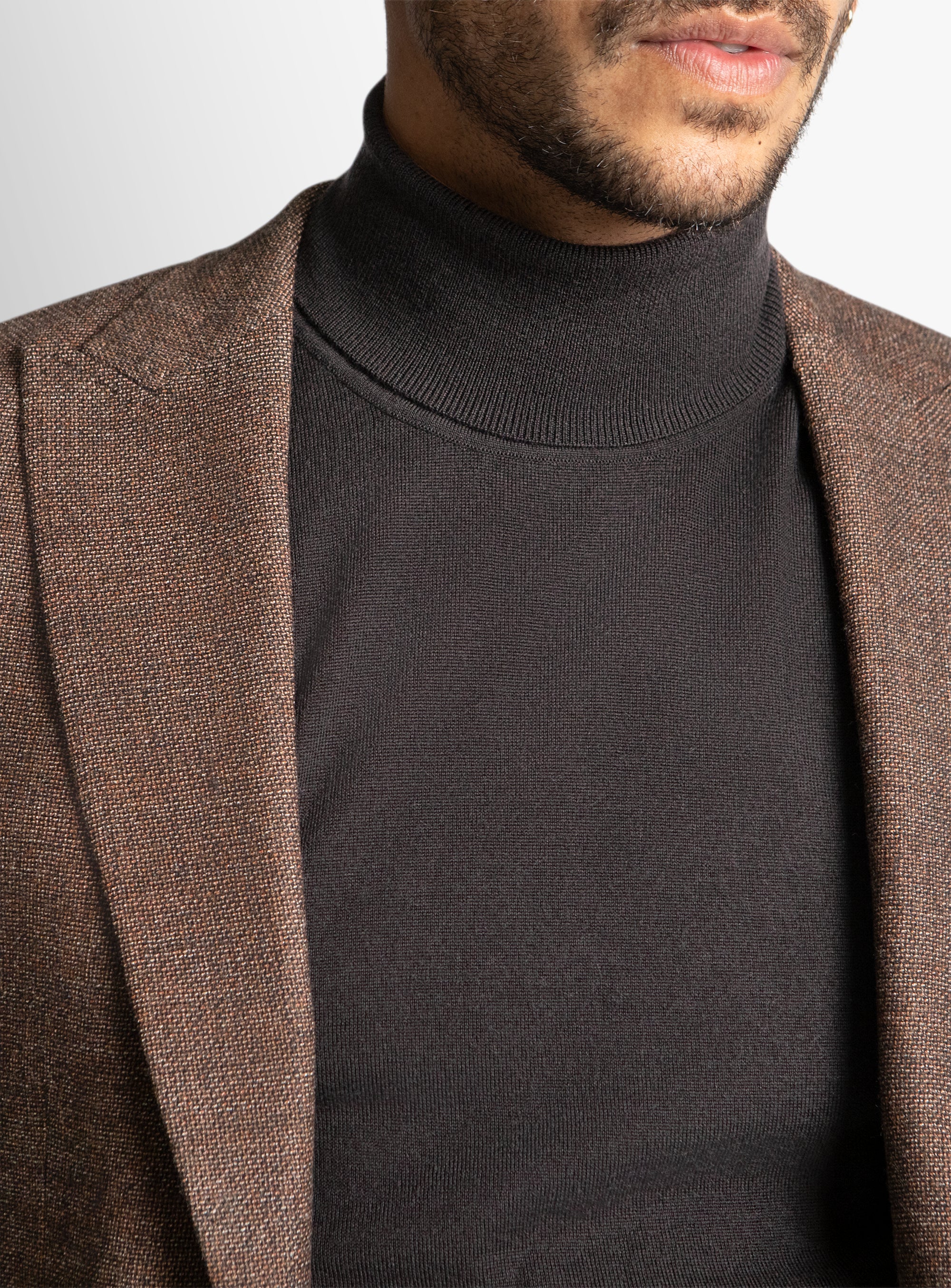 Portici Basketweave Brown Jacket