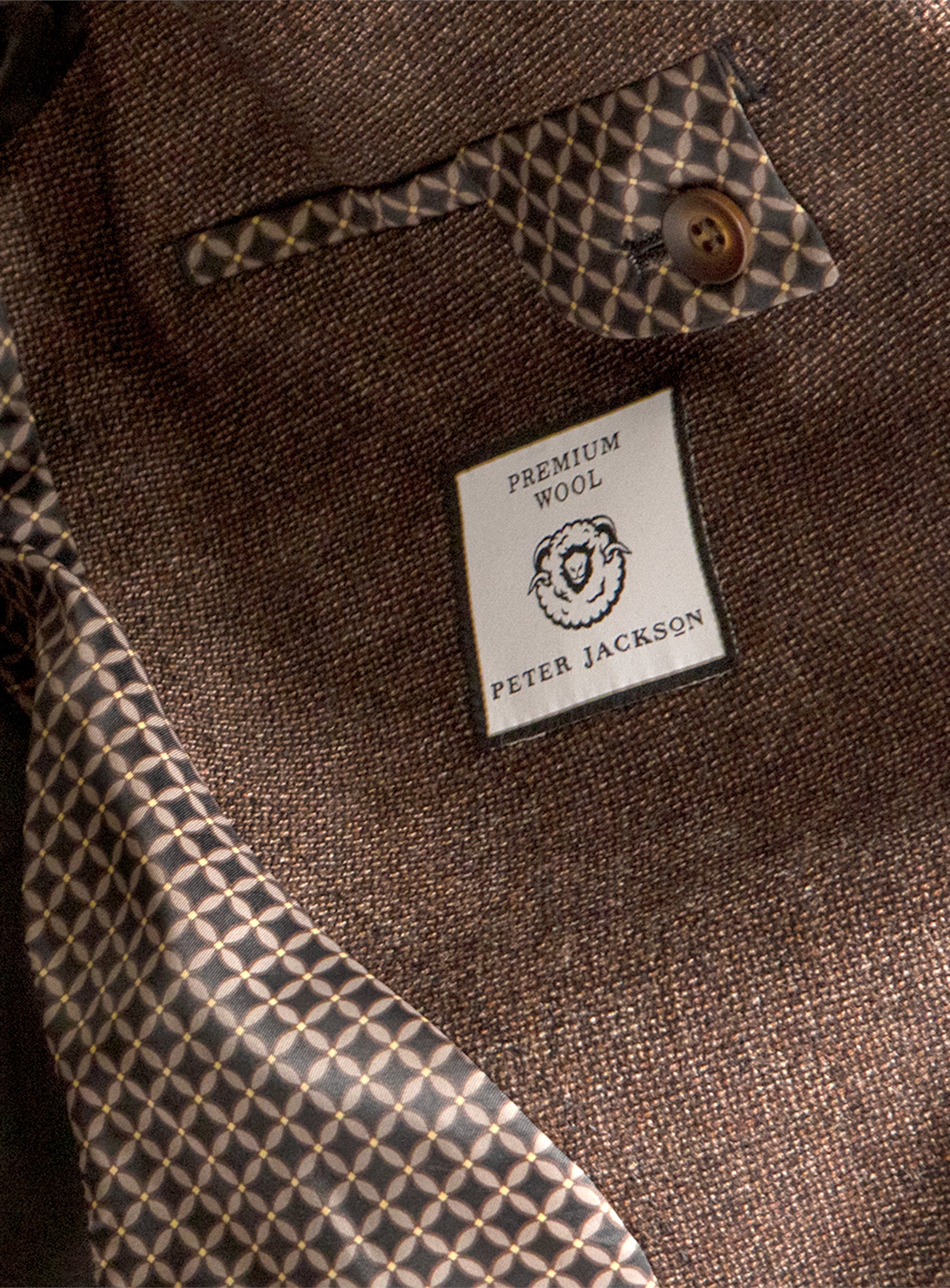 Portici Basketweave Brown Jacket