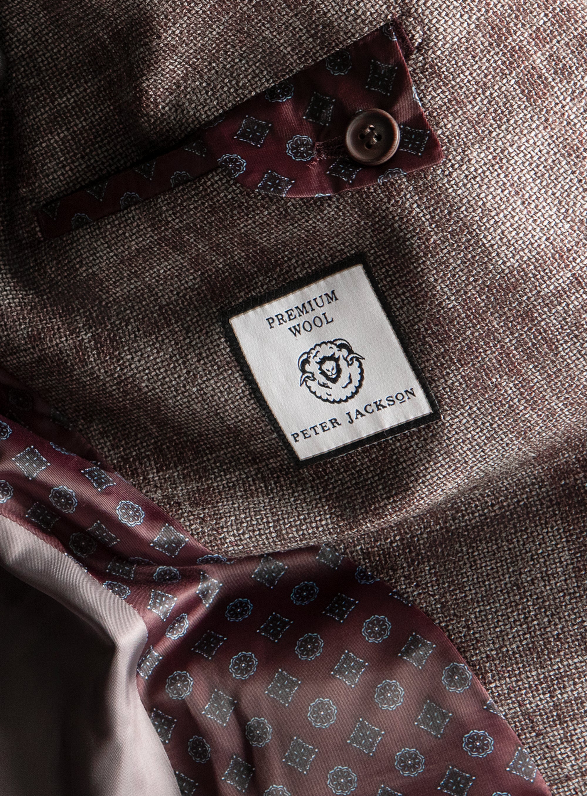 Vitale Plaid Grey-Berry Jacket