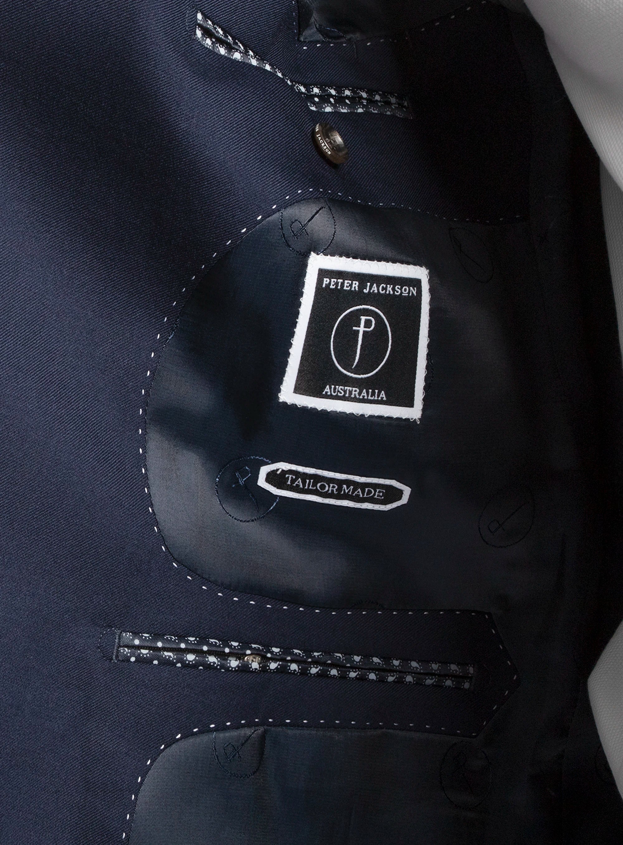 Positano Navy Twill Double Breasted Jacket