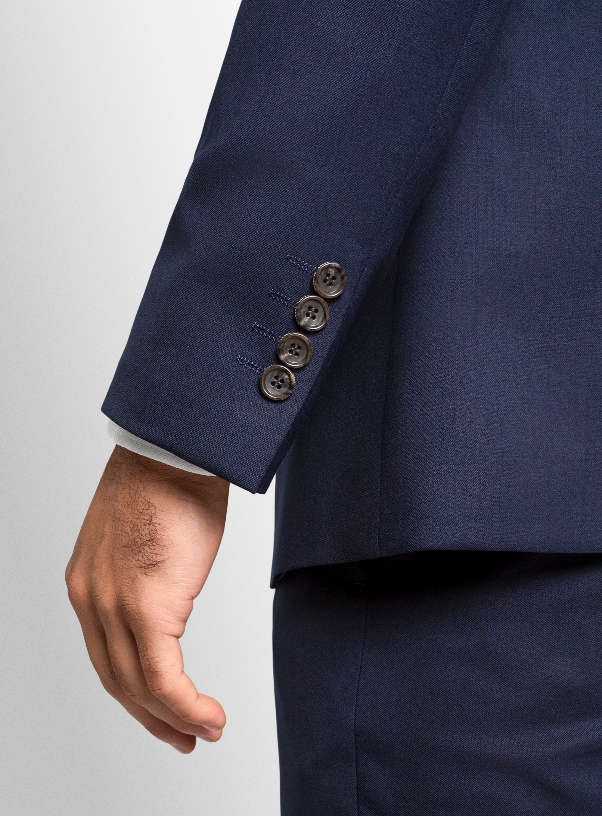 Positano Navy Twill Double Breasted Jacket