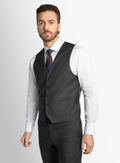 Cayman Twill Charcoal Vest