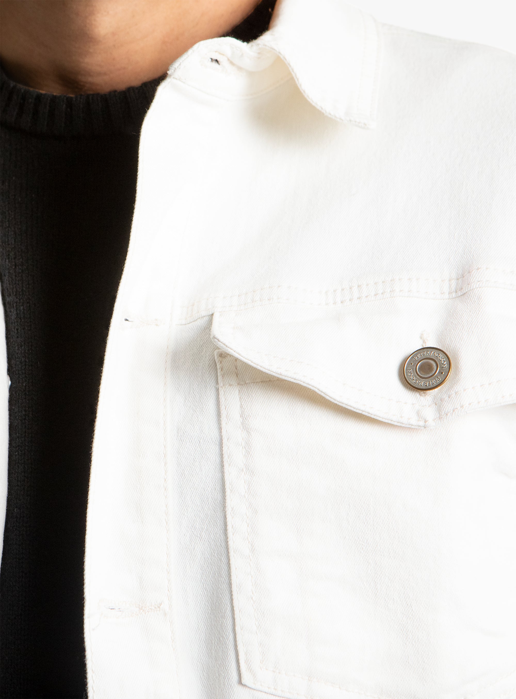 Alessio Off White Denim Jacket
