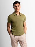 Asti Short Sleeve Olive Polo