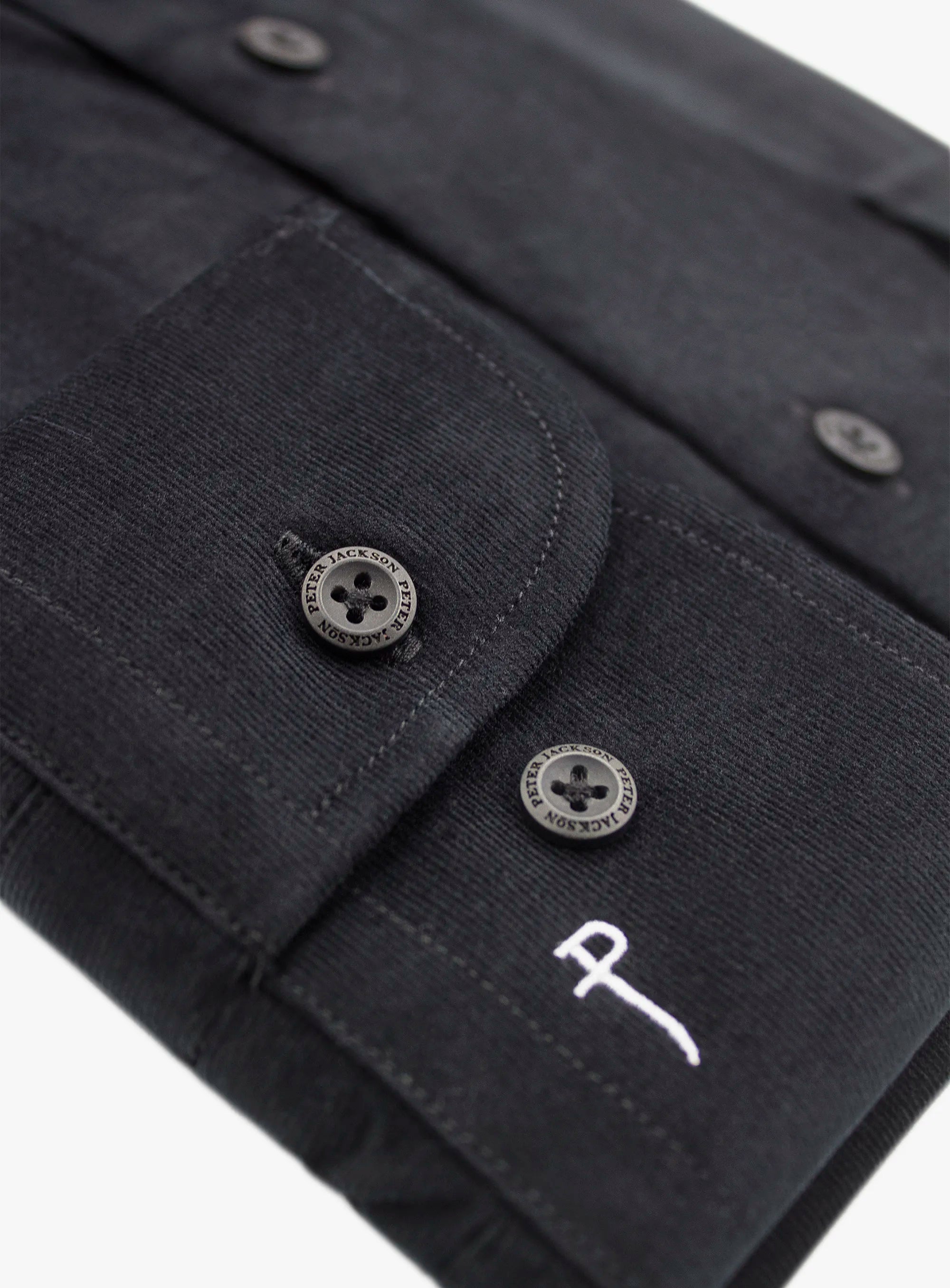 Piercarlo BabyCord Black Shirt