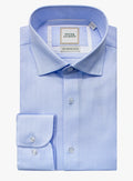 Milan Herringbone Blue Shirt
