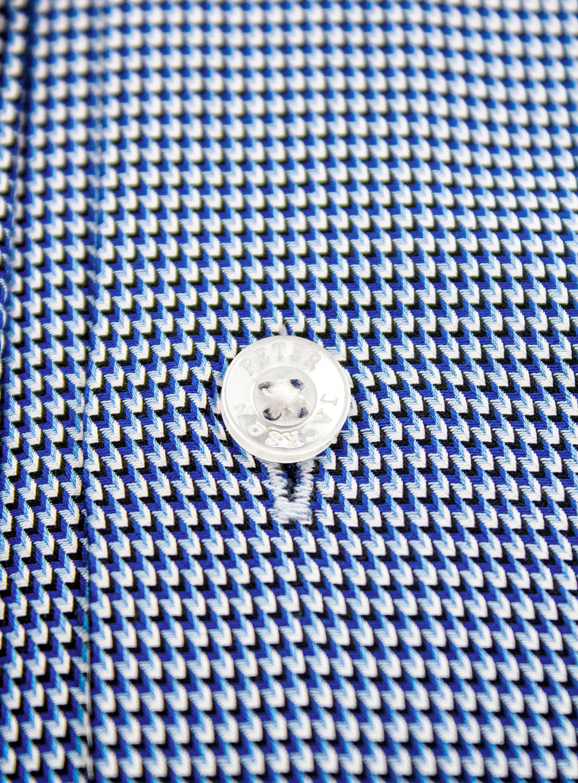 Milan Jacquard Blue Shirt