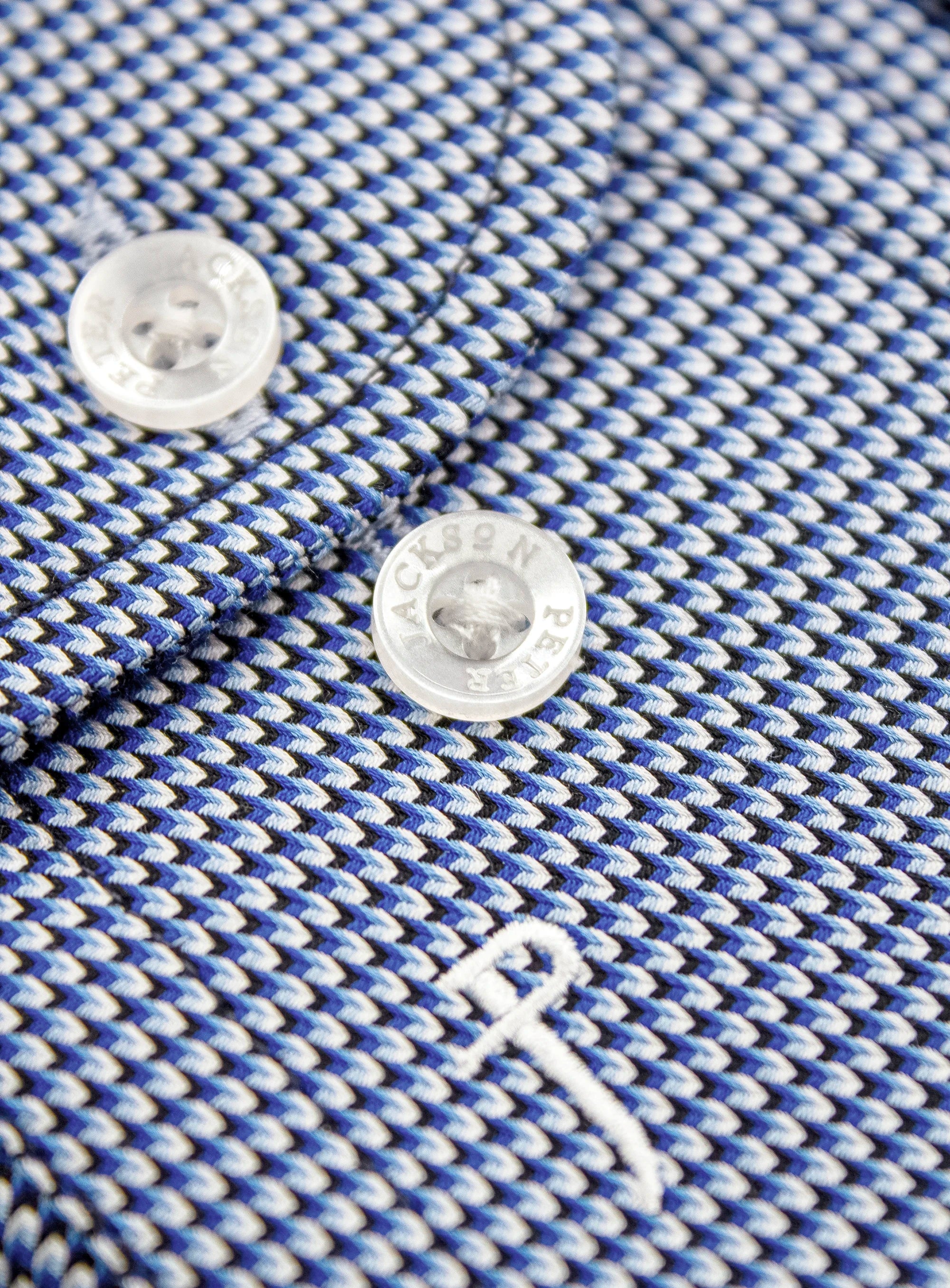 Milan Jacquard Blue Shirt