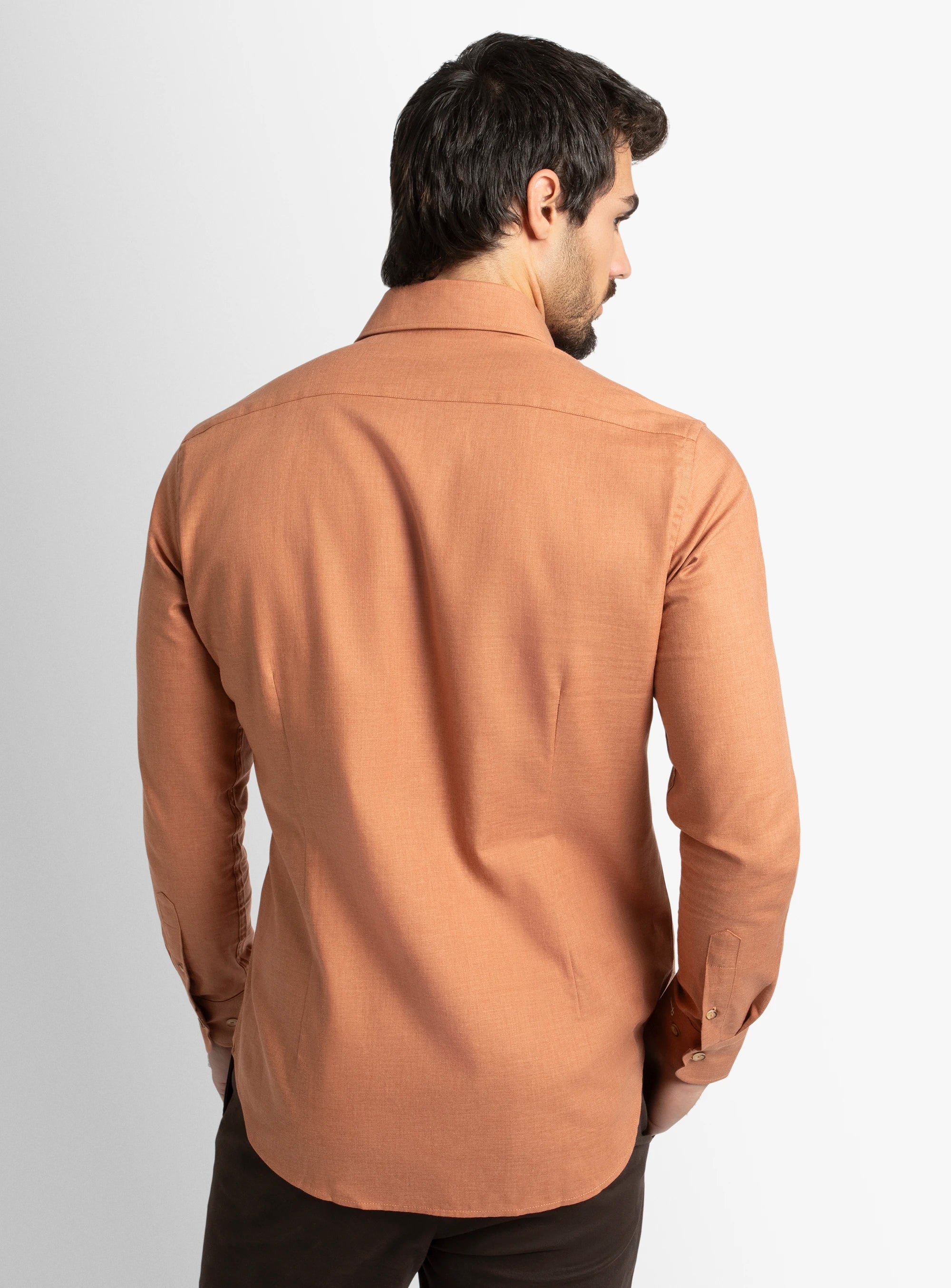 Piero Slim-Fit Orange Shirt
