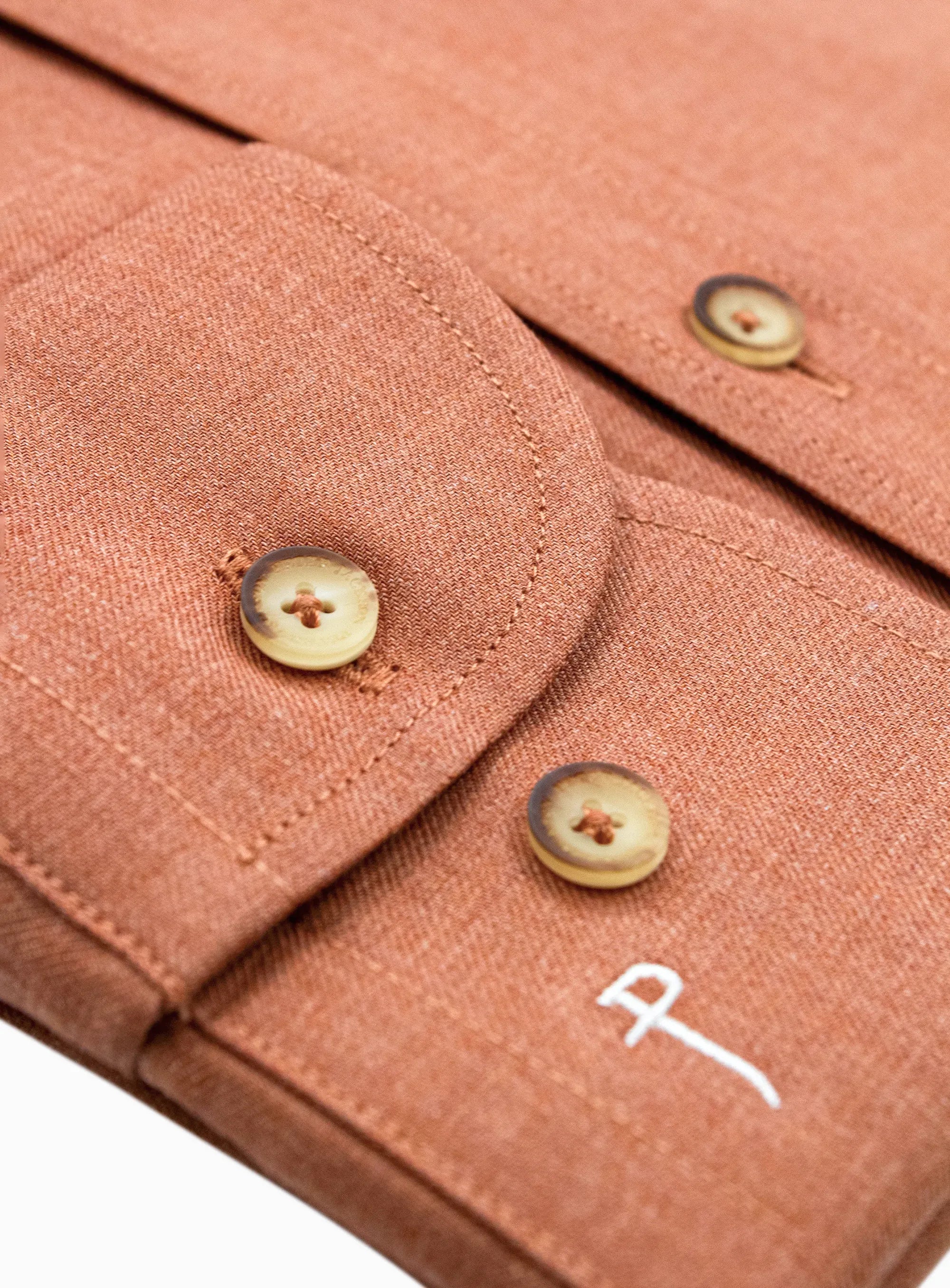 Piero Slim-Fit Orange Shirt