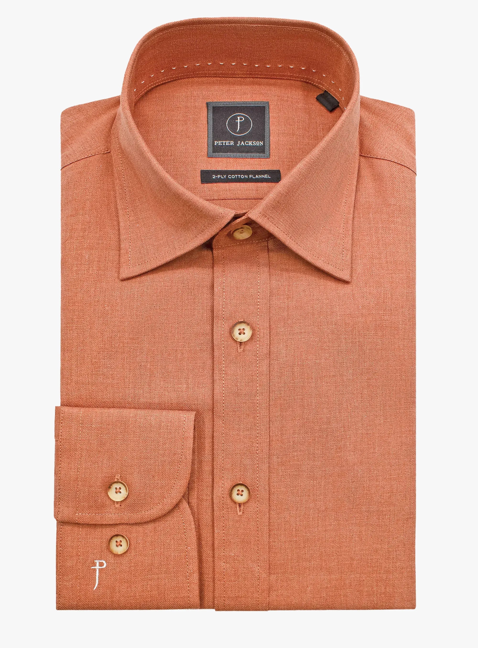 Piero Slim-Fit Orange Shirt