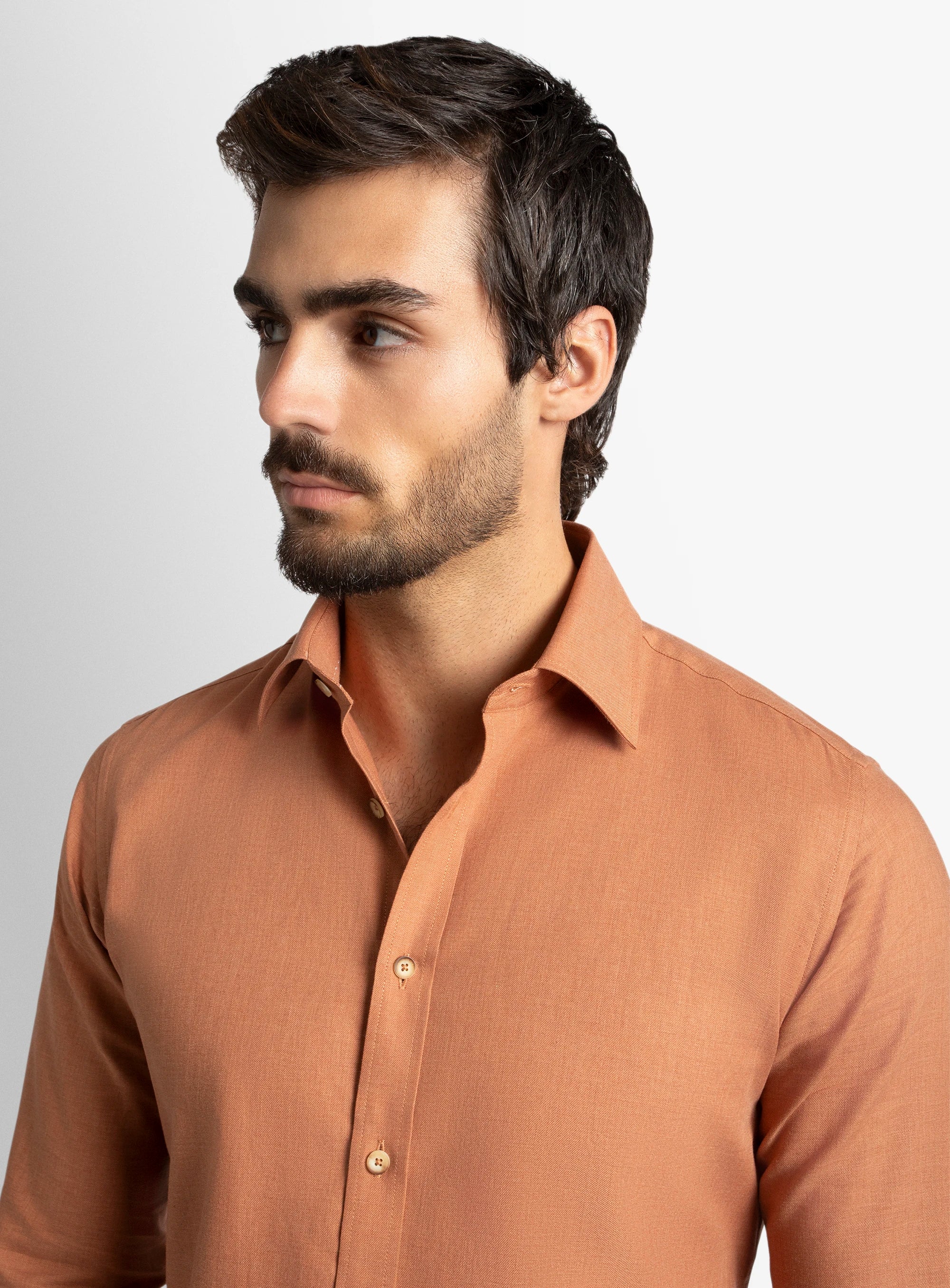 Piero Slim-Fit Orange Shirt