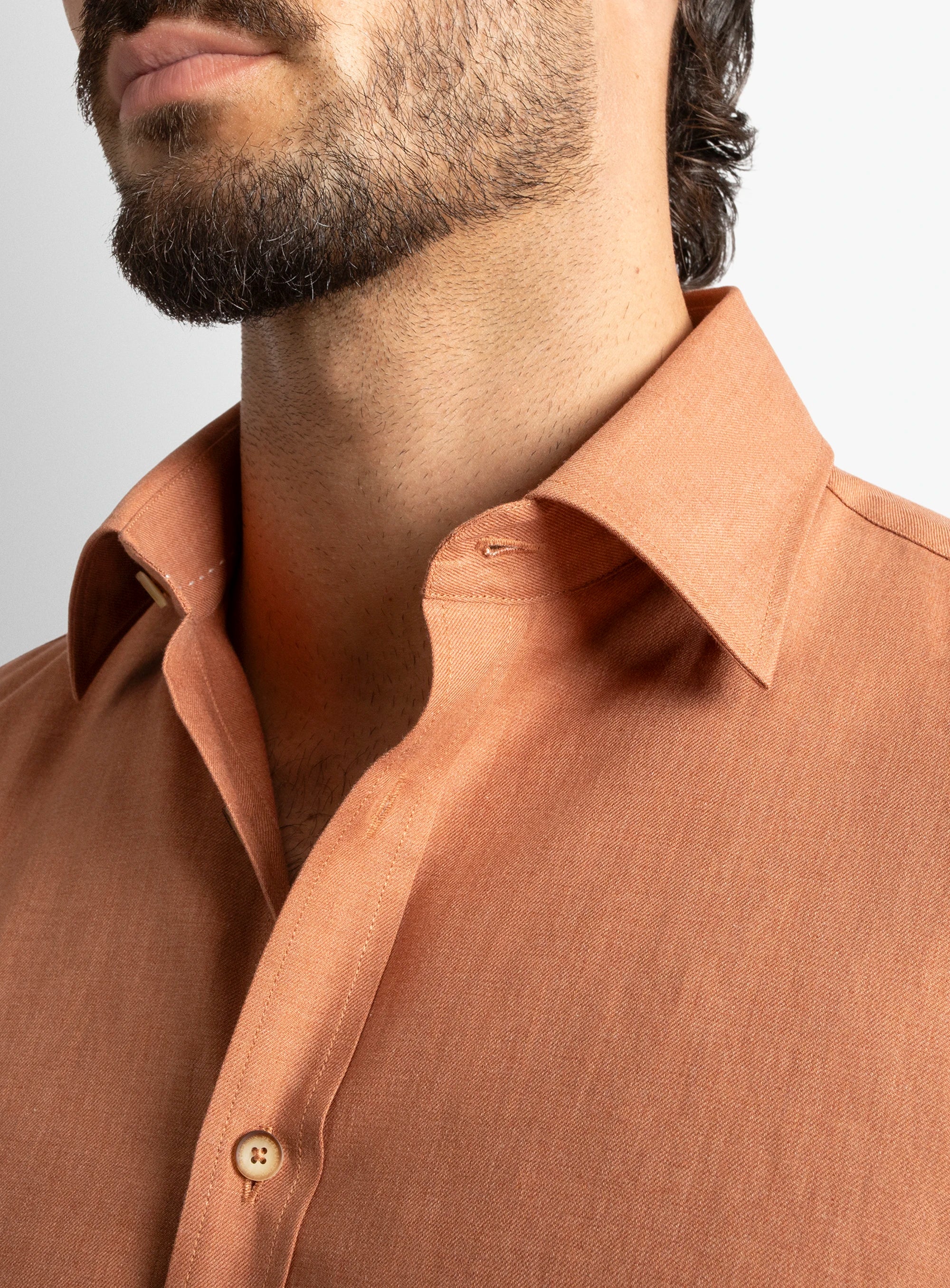 Piero Slim-Fit Orange Shirt