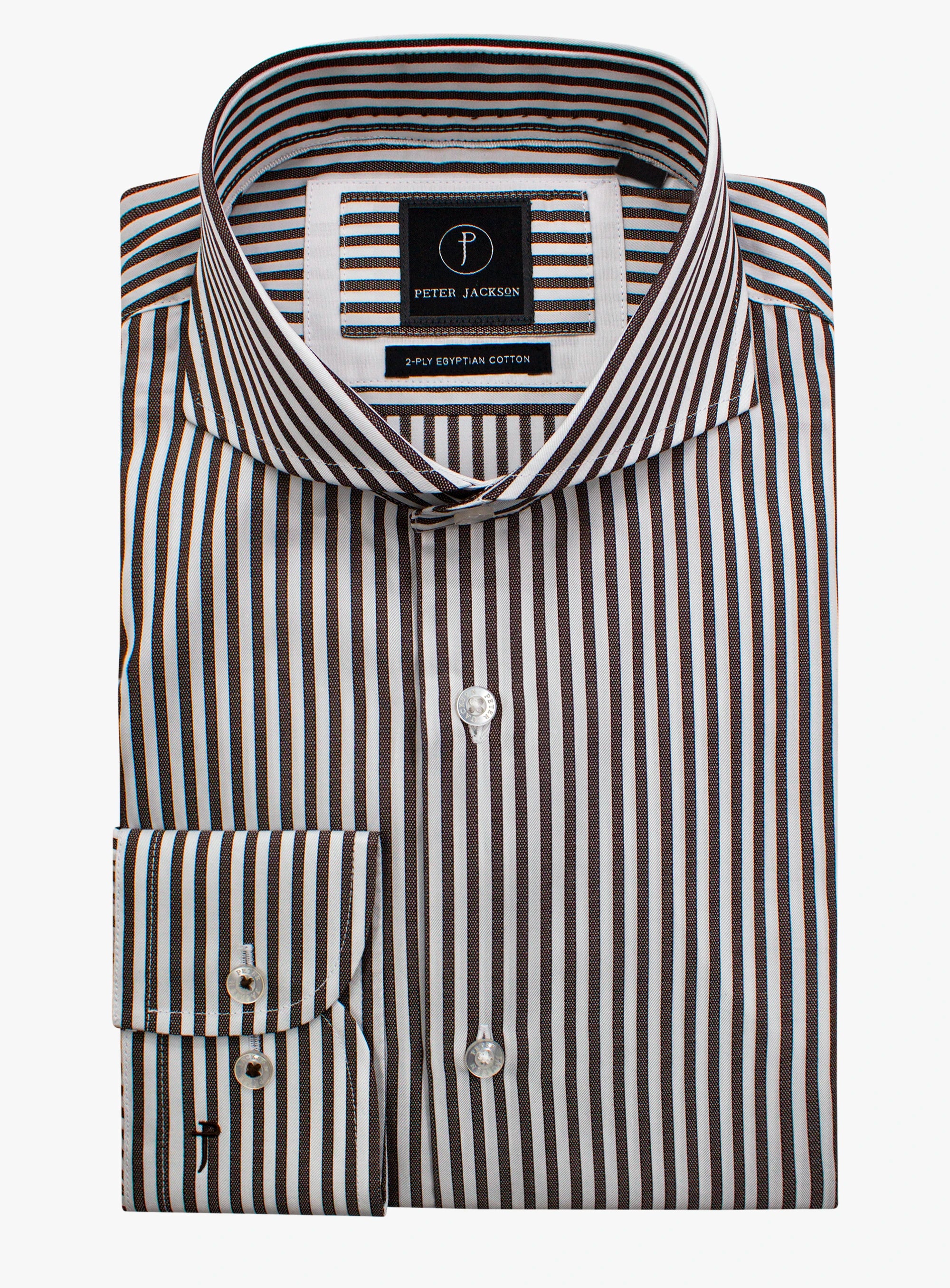 Florence Stripe Chocolate Shirt