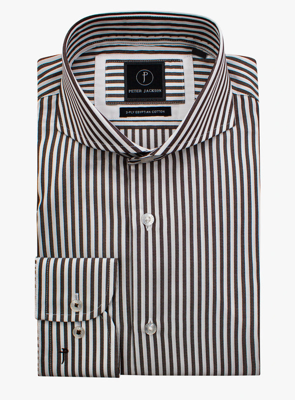 Florence Stripe Chocolate Shirt