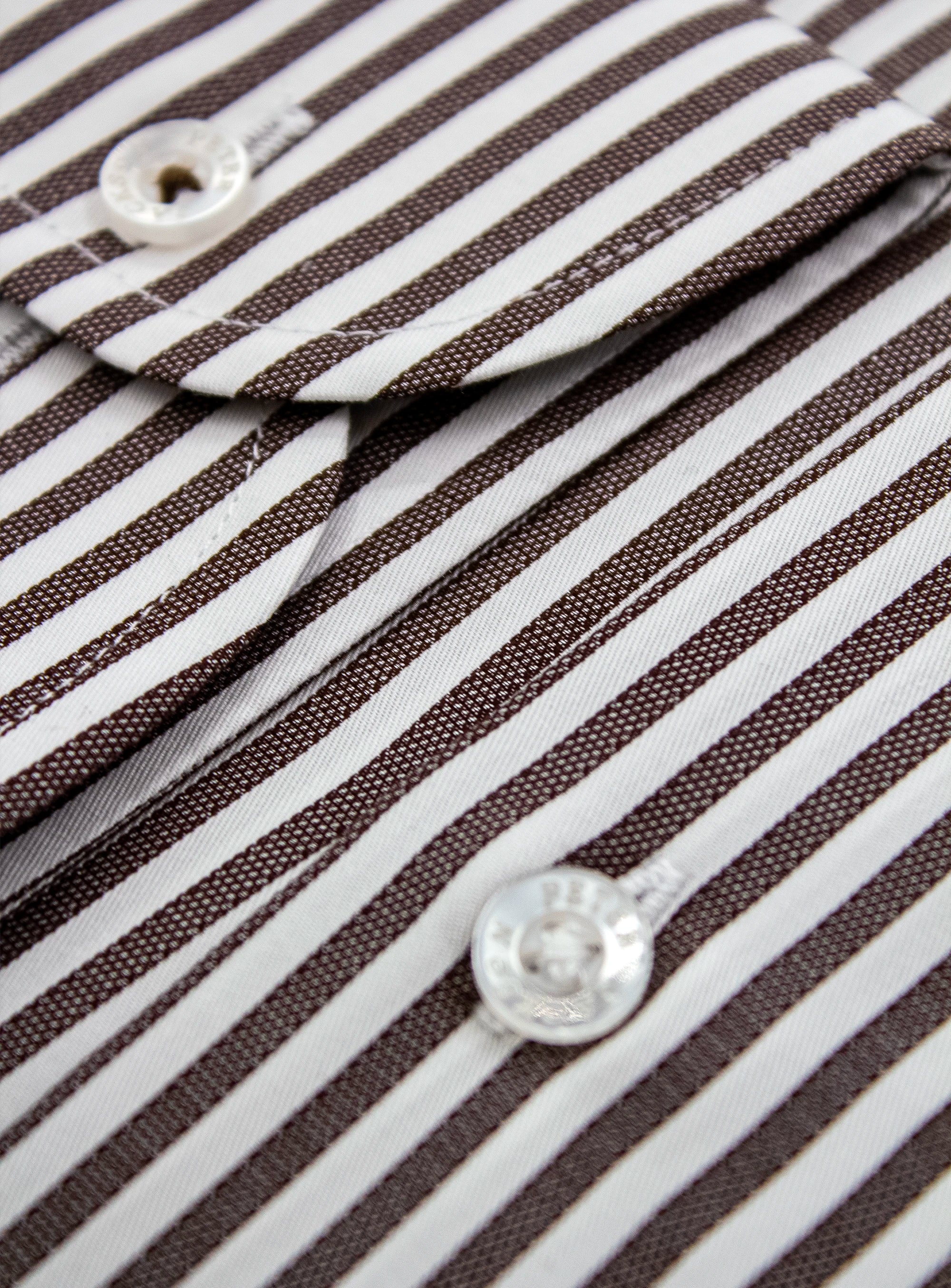 Florence Stripe Chocolate Shirt