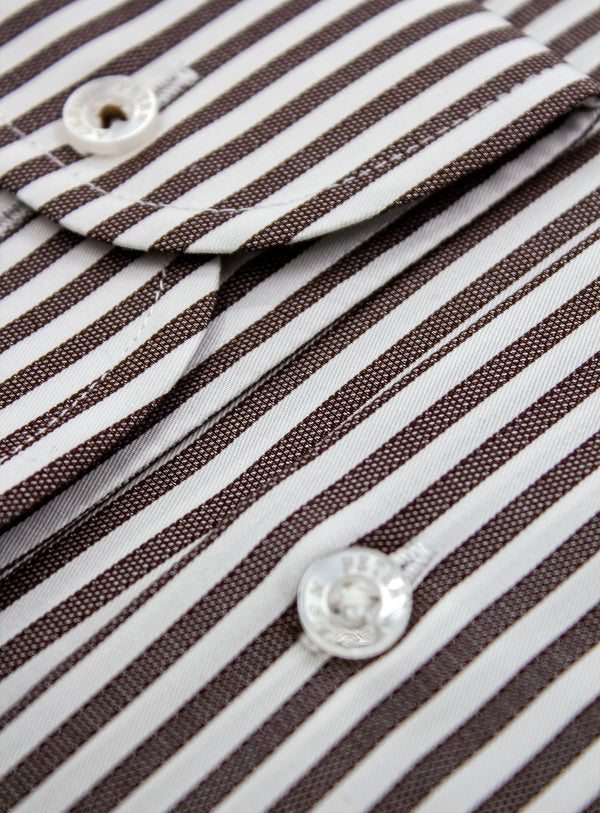 Florence Stripe Chocolate Shirt