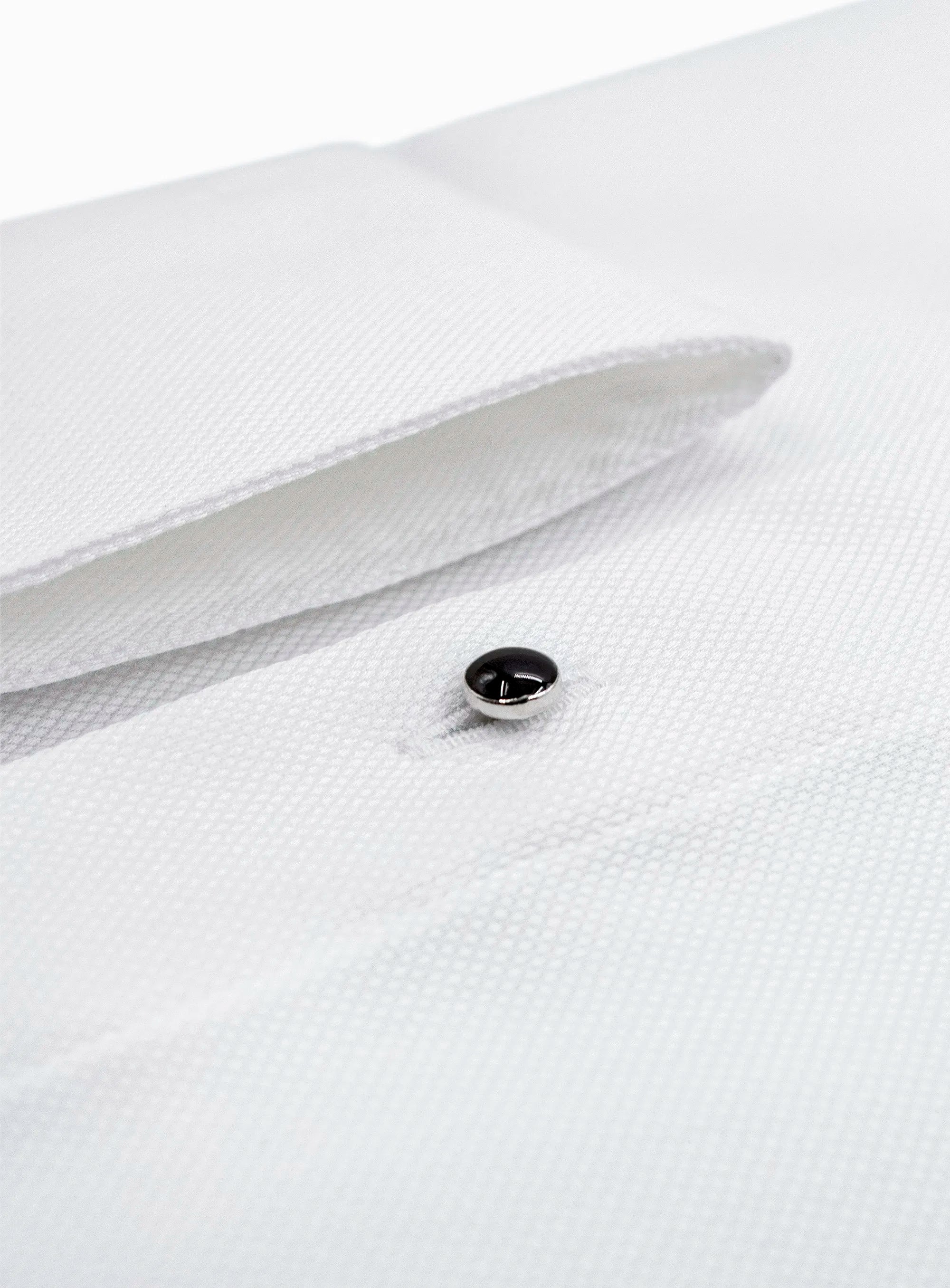 Naples Textured Dinner White Shirt