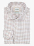 Milan Chocolate Brown Check Shirt