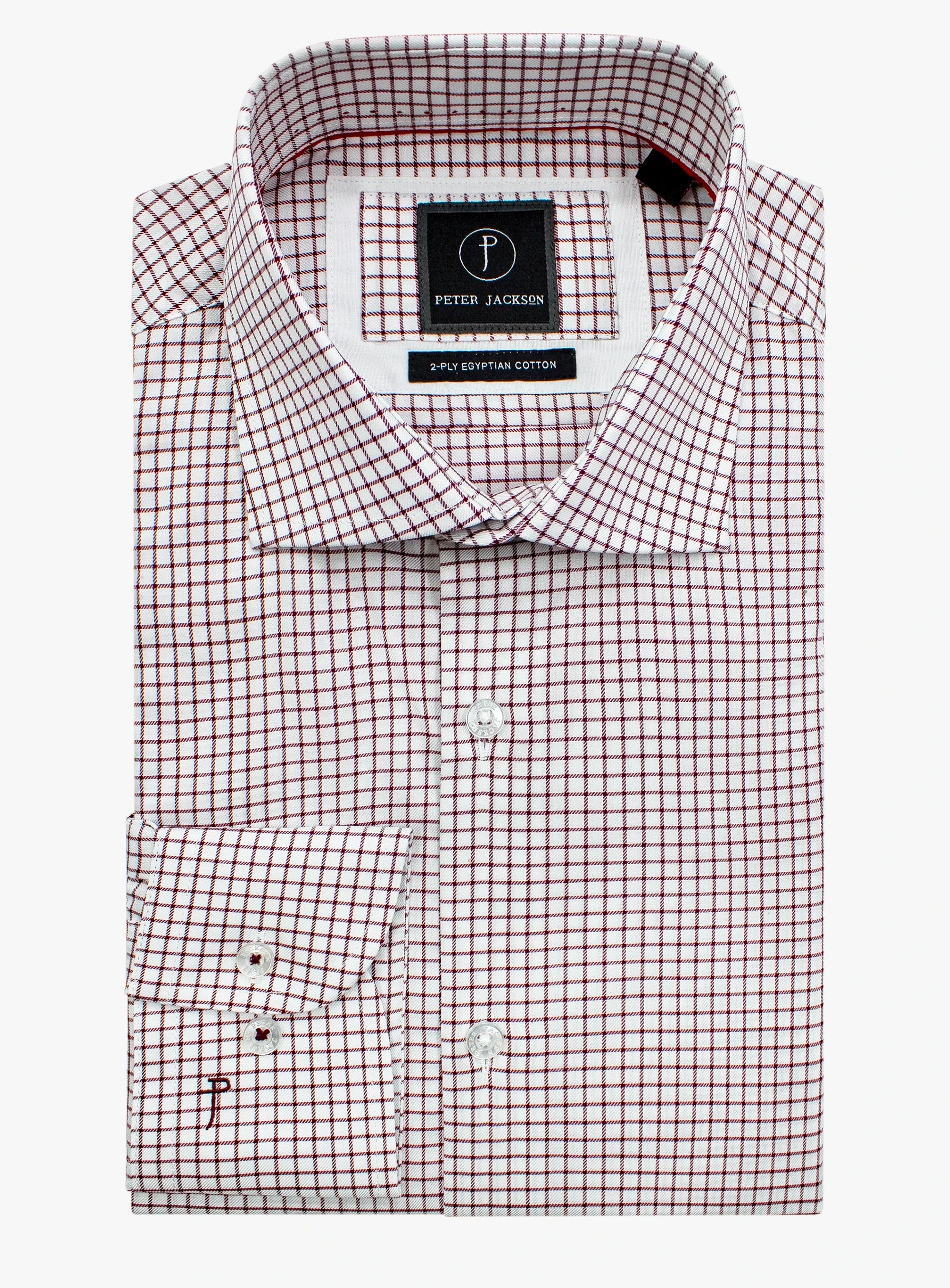 Milan Check Mulberry Shirt