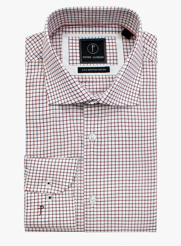 Milan Check Mulberry Shirt