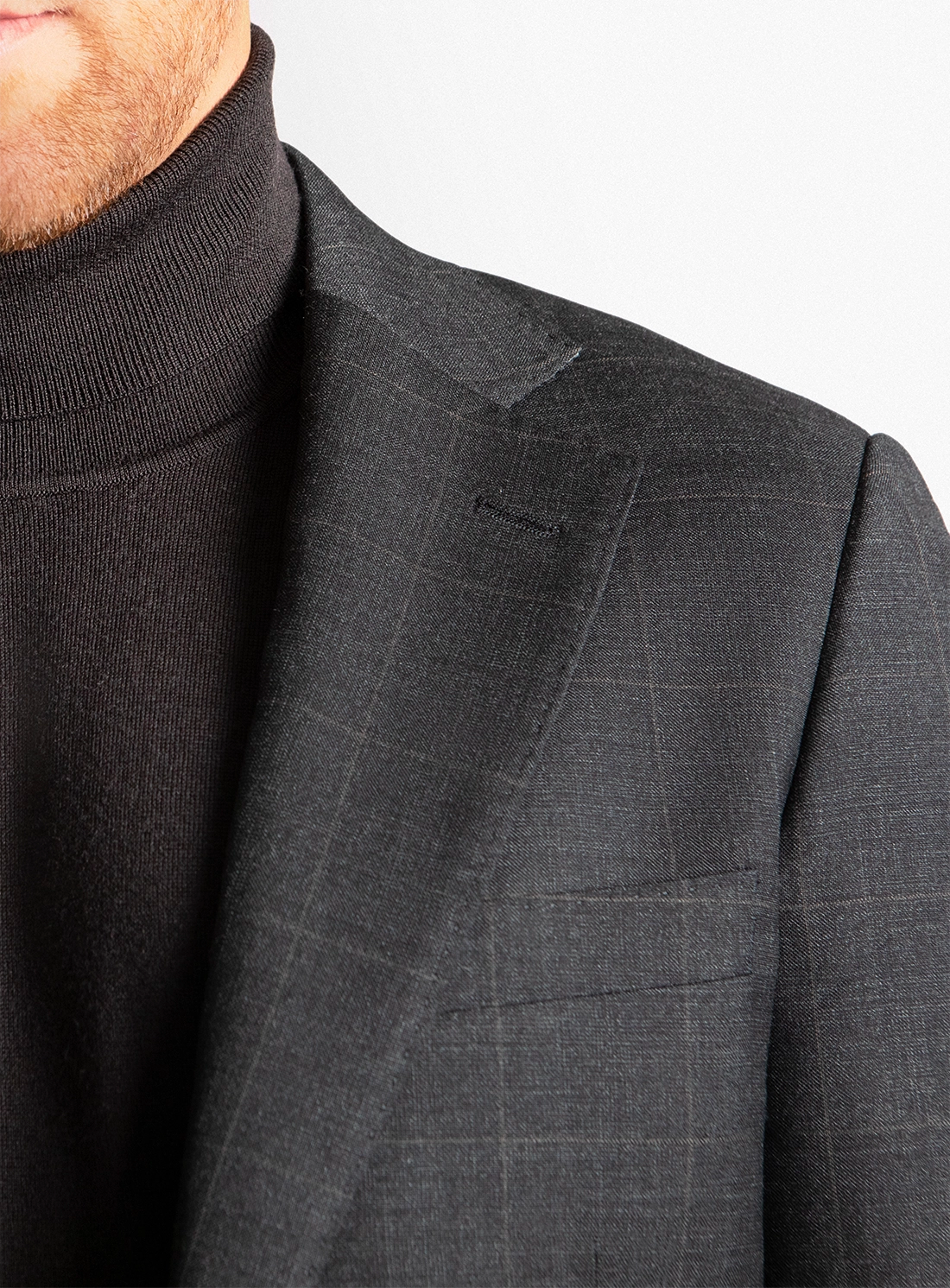 Spinoza Overcheck Charcoal Suit