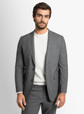 Luca Plain Weave Grey Suit