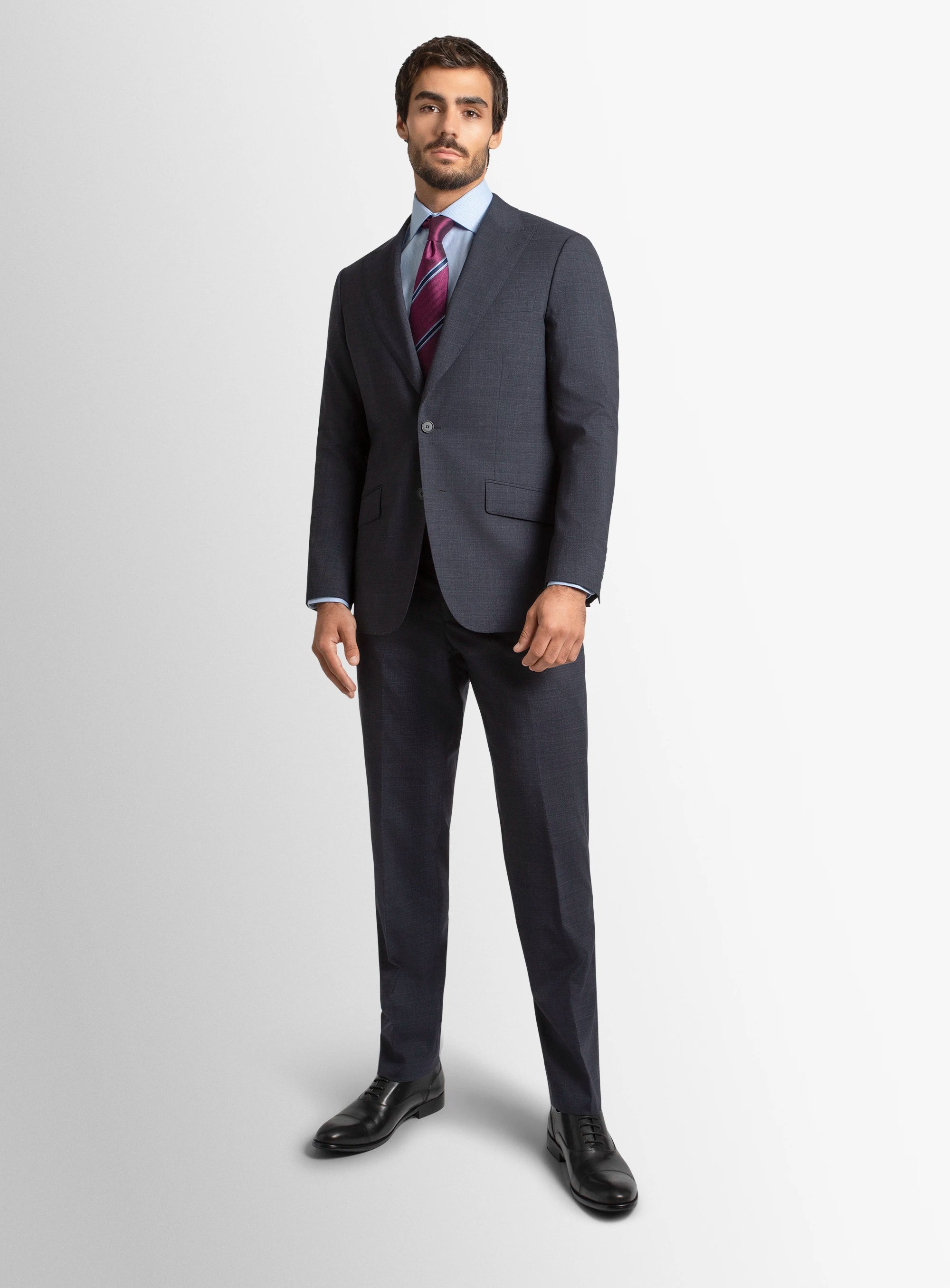 Auditore Mouline Navy Suit