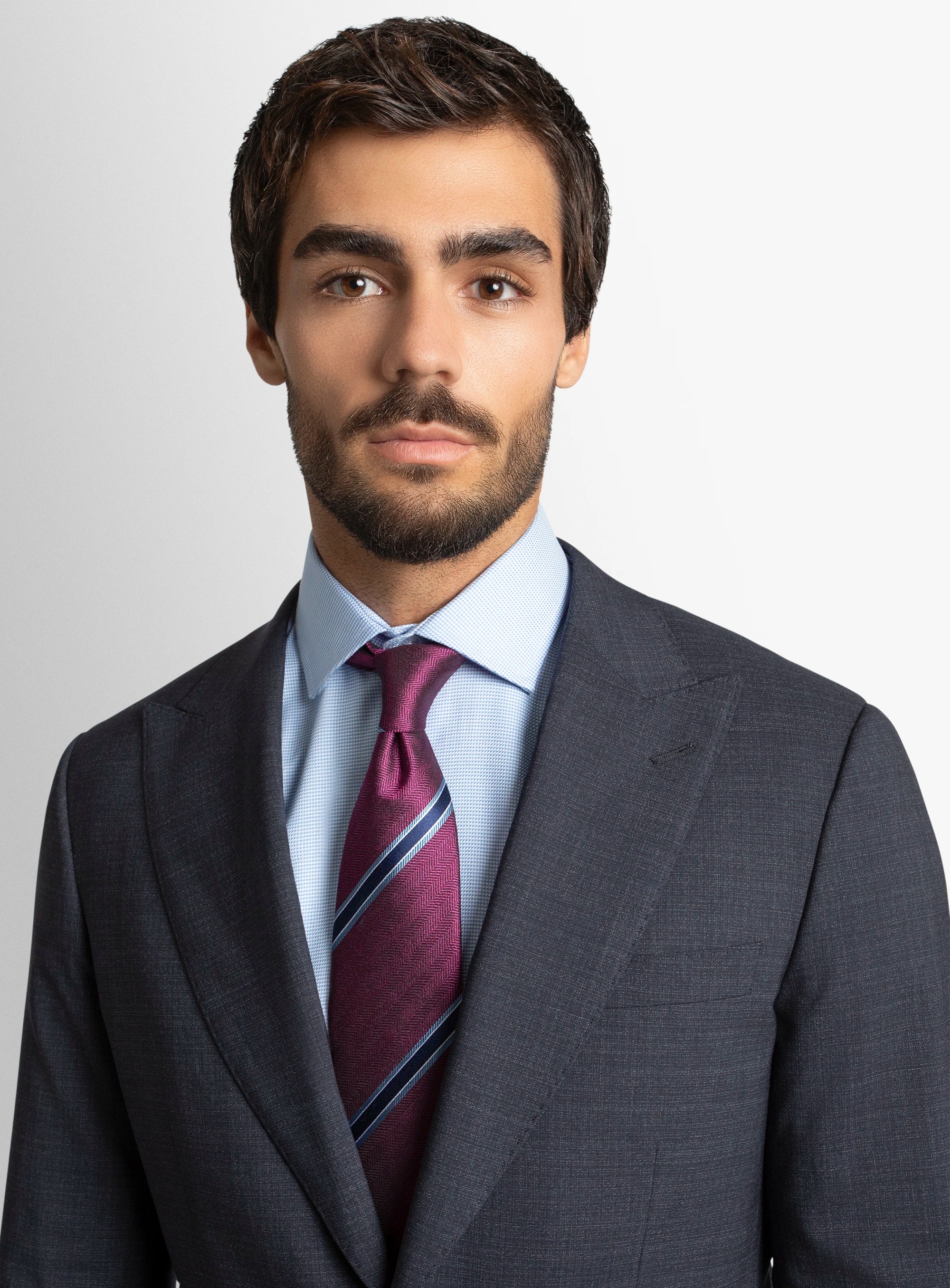 Auditore Mouline Navy Suit