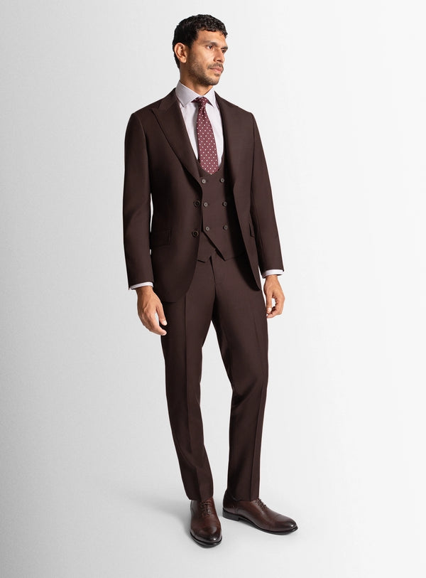 Mens Suit Red Wool