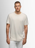Turin Cotton/Linen Cream Beige Tee