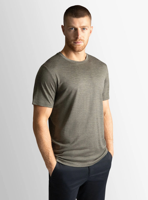 Merino Wool Sage Tee