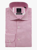 Milan Pink and White Mini Check Shirt